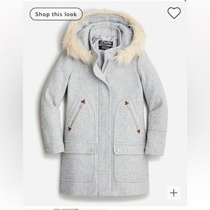 J.CREW Petite Chateau Parka Coat Size 0